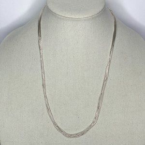 Chaco Canyon 24" Southwest Liquid Silver 15 Strand Necklace